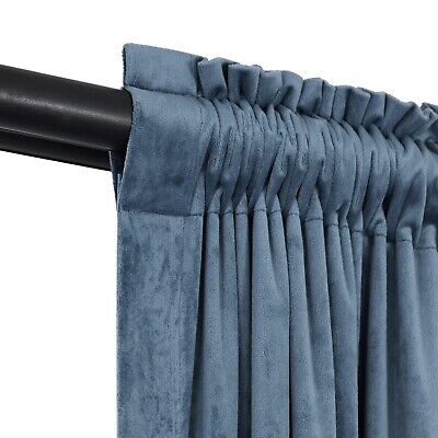 Luxury Pom Poms Curtain for Living Room Blackout Velvet 2 Panels Curtains Set...