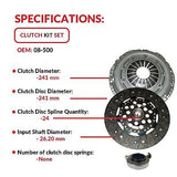 Southeast clutch Kit (08-500) | Compatible With Accord TL CL Ex-l Ex HFP Lx B...