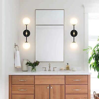 Modern Wall Sconce 2-Lights Industrial Mid Century Bathroom Vanity Wall Light...