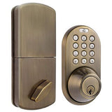 MiLocks XF-02AQ Digital Deadbolt Door Lock with Keyless Entry via Remote Cont...