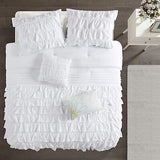 Intelligent Design Comforter Set Queen, Waterfall Multi Layers Ruffle Comfort...