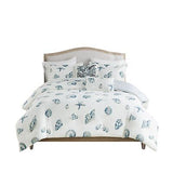 Harbor House 100% Cotton Duvet Cover, Seashells Duvet Cover Set &#8211; Light We