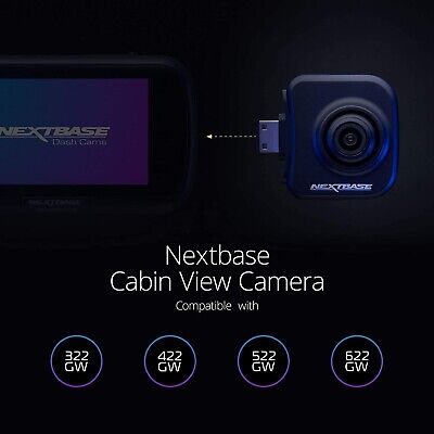 Nextbase Series 2 Cabin View Dash Camera - Wide-Angle Interior Recording, Com...