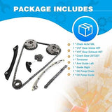 Timing Chain Kit 2 VVT & Oil Pump Chain fits for Land Rover Range Rover, Evoq...