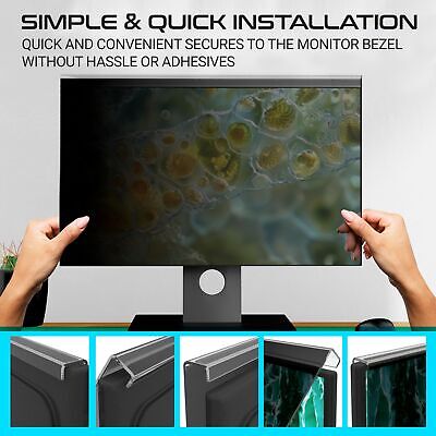 EZ-Pro Screen Protector Privacy Screen Panel for 24 inches (Screen Measured D...