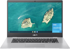 ASUS CX1500CNA-AS84F Chromebook CX1, 15.6 Full HD NanoEdge Display, Intel Celeron N3350 Processor, 64GB eMMC Storage, 8GB RAM, Chrome OS, Transparent Silver, CX1500CNA-AS84F