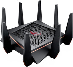 ASUS ROG Rapture WiFi Gaming Router (GT-AC5300) - Tri Band Gigabit Wireless Router, Quad-Core CPU, WTFast Game Accelerator, 8 GB Ports, AiMesh Compatible, Included Lifetime Internet Security