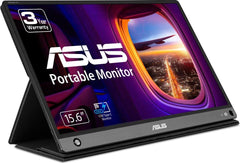 ASUS ZenScreen 15.6 1080P Portable USB Monitor (MB16AHP) - Full HD, IPS, Eye Care, Micro HDMI, USB Type-C, Speakers, Built-in Battery, External Screen for Laptop, 3-Year Warranty,Black