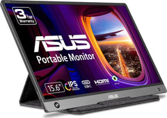 ASUS ZenScreen 15.6 1080P Portable USB Monitor (MB16AH) - Full HD, IPS, USB Type-C, Speakers, Micro-HDMI, Eye Care, Speakers, Tripod Mountable, Anti-Glare Surface, Protective Sleeve, 3-Year Warranty