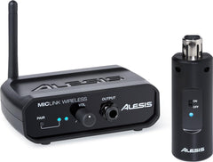 Alesis MicLink Wireless | Digital Wireless Microphone Adapter with 60-foot Range (2.4GHz, 14 channels)