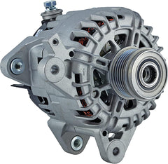 Alternator Compatible With/Replacement For 2.5 Rouge 14-18 2014 2015 2016 2017 2018, Xtrail 14-18 2014-2018 23100-4BA0A 23100-4BA0B 3 clk 120 amp Internal Fan Type Solid Pully Type Internal Regulator