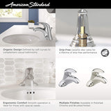 American Standard 7385000.295 Reliant 3 1-Handle 4 Inch Centerset Bathroom Faucet, 1.2 GPM, Brushed Nickel