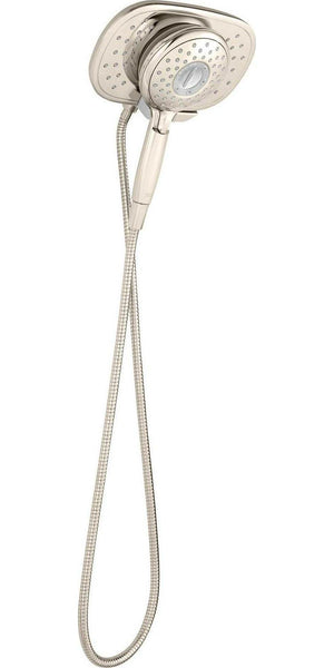American Standard 9038254.013 Spectra Plus Duo 4-Function 2-in-1 Handheld and Fixed Shower Head 1.8 GPM, Polished Nickel