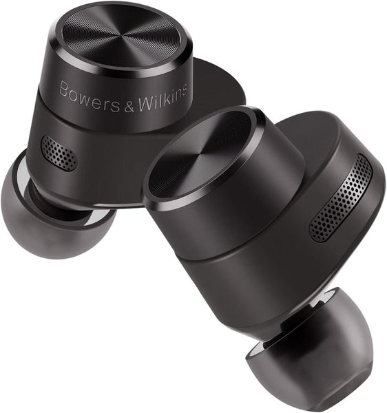 Bowers and Wilkins Pi5 In-Ear True Wireless Headphones (2021 Model), 4 Built-In Mics, Bluetooth 5.0 with Qualcomm aptX, Adaptive Noise Cancellation for iPhone and Android, Smart Wireless Charging, Black