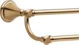 DELTA FAUCET 79725-CZ Cassidy Wall Mounted 24 in. Double Towel Bar in Champagne Bronze