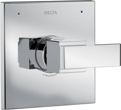 Delta Faucet Ara 14 Series Single-Function Shower Handle Valve Trim Kit, Chrome T14067 (Valve Not Included), 6.50 x 6.50 x 3.00 inches