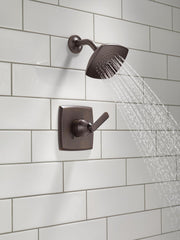 Delta Faucet Ashlyn 14 Series Single-Function Shower Faucet Set, Full Body Spray Shower Head, Oil Rubbed Bronze Shower Faucet, Delta Shower Trim Kit, Venetian Bronze T14264-RB (Valve Not Included)