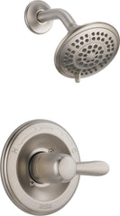 Delta Faucet Lahara 14 Series Single-Function Shower Faucet Set, 5-Spray Shower Head, Shower Handle, Brushed Nickel Shower Faucet, Delta Shower Trim Kit, Stainless T14238-SS (Valve Not Included)