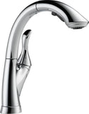 Delta Faucet Linden Single-Handle Kitchen Sink Faucet with Pull Out Sprayer, Chrome 4153-DST, 12.38 x 5.00 x 12.38 inches