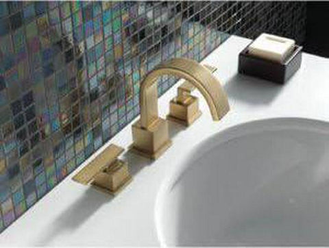 Delta Faucet Vero Widespread Bathroom Faucet Chrome, Bathroom Faucet 3 Hole, Bathroom Sink Faucet, Metal Drain Assembly, Chrome 3553LF