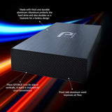 Fantom Drives 8TB External Hard Drive HDD, GFORCE 3 Pro 7200RPM, USB 3.0, Aluminum, Black, GF3B8000UP