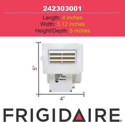 Frigidaire 242303001 Air Damper Control Assembly Kit for Refrigerators, White