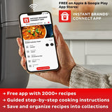 Instant Vortex Plus 5.7QT Air Fryer, Custom Program Options, 4-in-1 Functions, EvenCrisp Technology that Crisps, Roasts, Bakes and Reheats, 100+ In-App Recipes, from the Makers of Instant Pot, Black