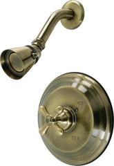 Kingston Brass KB3633AXSO Restoration Shower Faucet, Antique Brass
