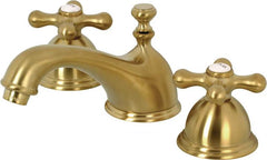 Kingston Brass KS3967AX 8 in. Widespread Bathroom Faucet, Brushed Brass