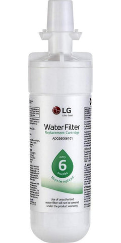 LG LT700P2 6-Month / 200 Gallon Refrigerator Replacement Water Filter, 2 Count (Pack of 1), White
