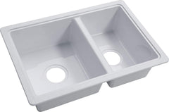 Lippert RV Double Kitchen Galley Sink - 25 x 17 x 6.6 - White Durable, Space-Saving Sink for RVs and Manufactured Homes - Scratch-Resistant ABS Acrylic - Lightweight and Easy to Install 809030