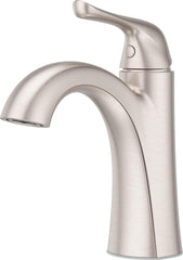 Pfister Willa Bathroom Sink Faucet, Single Control, 1-Handle, Single Hole, Spot Defense Brushed Nickel Finish, LF042MALGS