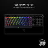 Razer BlackWidow V3 Mini 65% Wireless Mechanical Gaming Keyboard: HyperSpeed Wireless - Green Tactile and Clicky Switches - Doubleshot ABS Keycaps - 200Hrs Battery Life