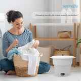 SereneLife Portable Mini Washing Machine - Foldable Bucket Washer for Clothes Laundry Lightweight and Easy to Bring, Perfect for Use in Camping, Apartments, Dorms, and Business Trip (Black)
