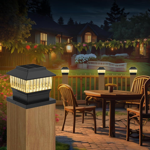 Modern Solar Post Cap Lights #1 (fits The Post of True 4x4, Nominal 4x4 & 6x6...