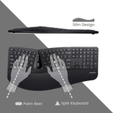 Perixx Periduo-605, Wireless Ergonomic Split Keyboard and Vertical Mouse Comb...