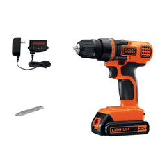 BLACK+DECKER 20V MAX Cordless Drill and Driver, 3/8 Inch, With LED Work Light...
