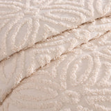 Beatrice Home Fashions Wedding Ring Chenille Bedspread, Full, Blush Bedding