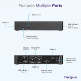 Targus USB C Docking Station Universal DV4K, USB C Laptop Docking Station Dua...