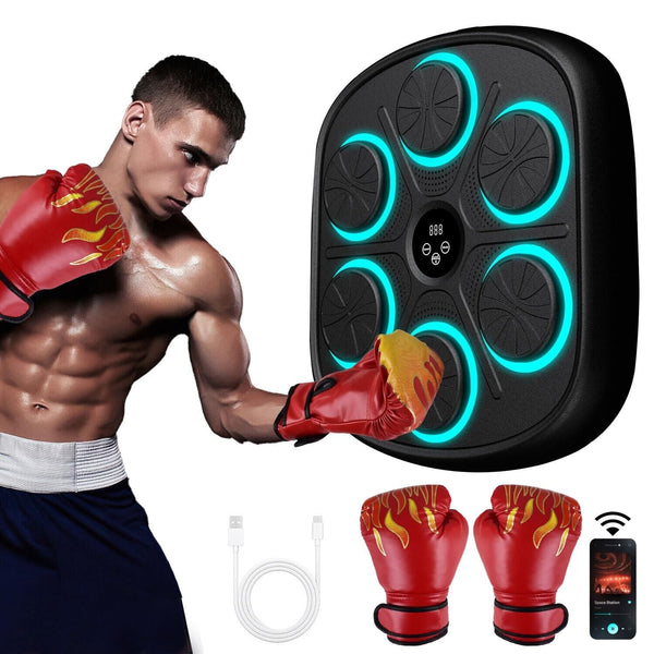 New Smart Music Boxing Machine with Boxing Gloves, Bluetooth Training Machine...