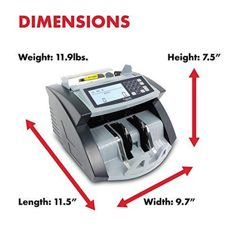 Cassida 5520 UV/MG - USA Money Counter with ValuCount, UV/MG/IR Counterfeit...