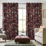 Tribeca Living Luxury Printed Velvet Room Darkening Window Curtains - 50 x 96...