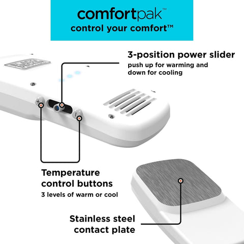 BLACK+DECKER Comfortpak, Wearable Cooling and Heating Device, Obsidian Black ...