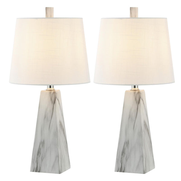 JONATHAN Y JYL1037A-SET2 Owen 20.5" Resin LED Table Lamp Contemporary, Office...