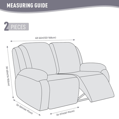 KinCam Recliner Covers, Stretch Reclining Chair Covers, Recliner Sofa Slipcov...