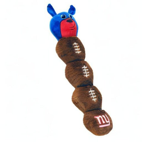 NFL New York Giants PET GIFT BOX with 2 Licensed DOG TOYS, 1 Logo-engraved NA...