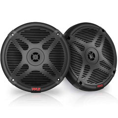 Pyle 6.5 Inch Bluetooth Marine Speakers - 2-way IP-X4 Waterproof and Weather ...