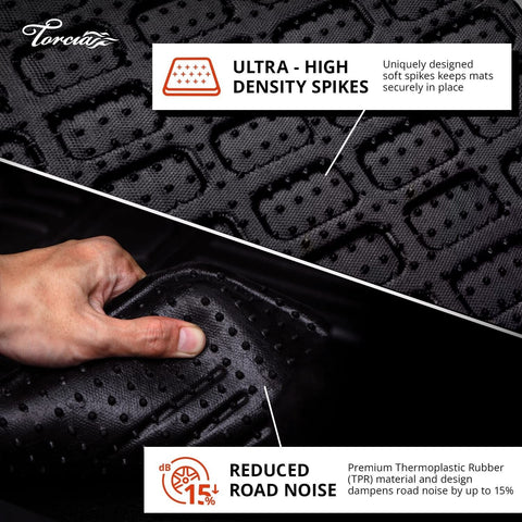 All-Weather Floor Mats Compatible for 2015-2024 Ford F-150 Super Crew Cab | F...