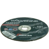 Weiler 56068 3-Inch Cutting Wheel, Wolverine AO Steel/Metal Fast Cut, Value C...