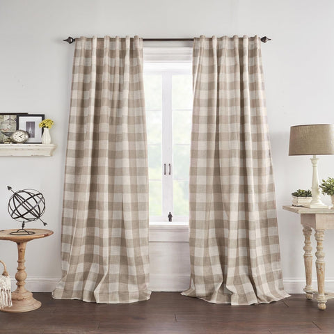 Elrene Home Fashions Farmhouse Living Grainger Buffalo-Check Blackout Window ...